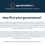 Gen6 webpage on governance