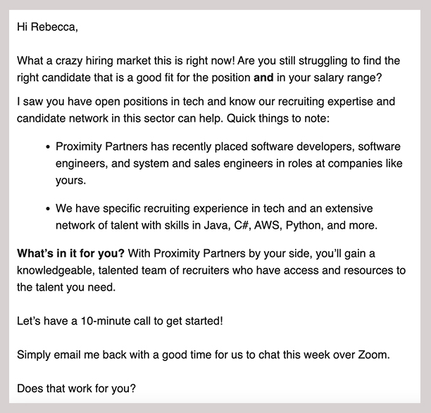 Proximity Partners Email Marketing